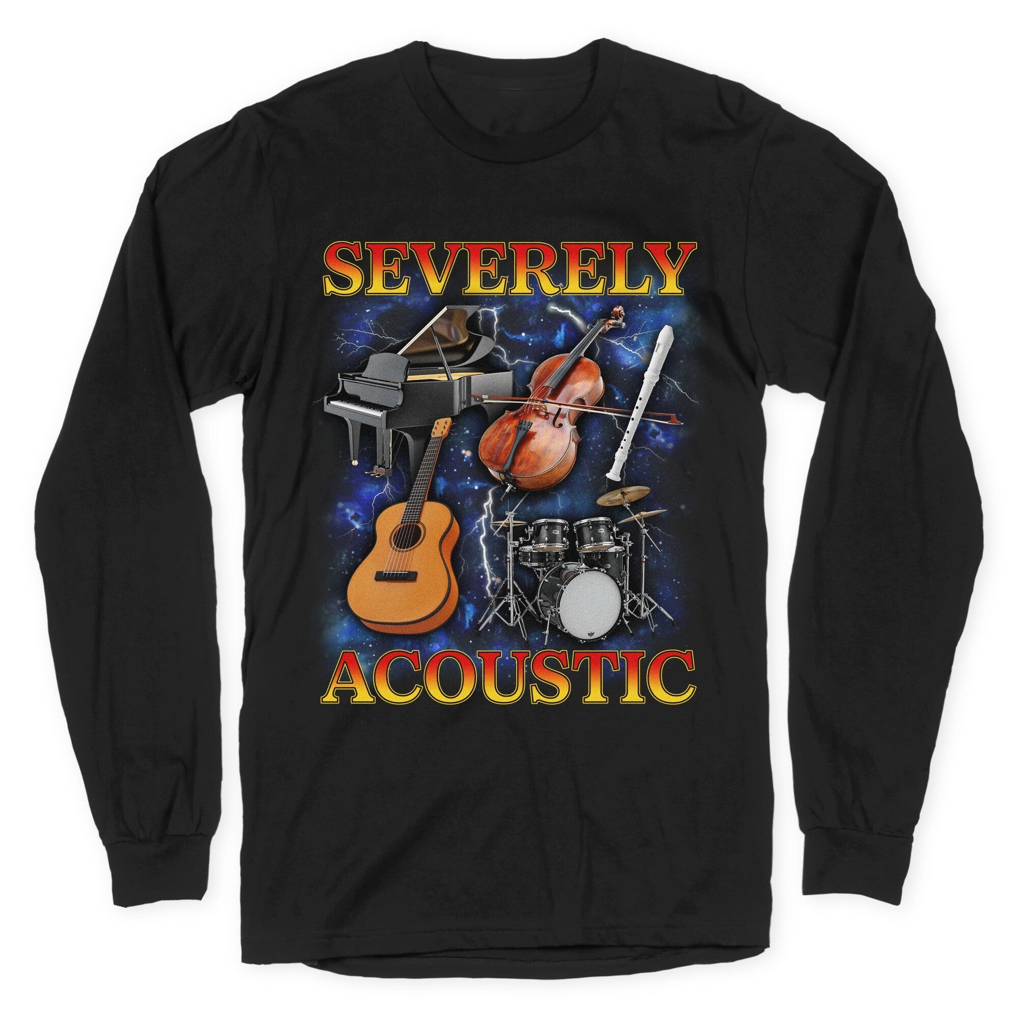 Severely Acoustic - Adult & Kids T-Shirts, Sweatshirts & Hoodies apparel design preview 1