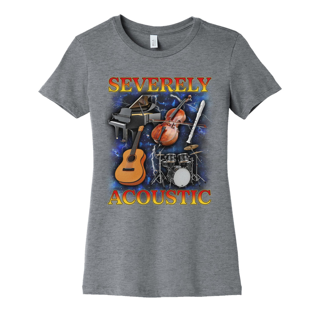 Severely Acoustic Womens Cotton - Adult & Kids T-Shirts, Sweatshirts & Hoodies apparel design preview 1
