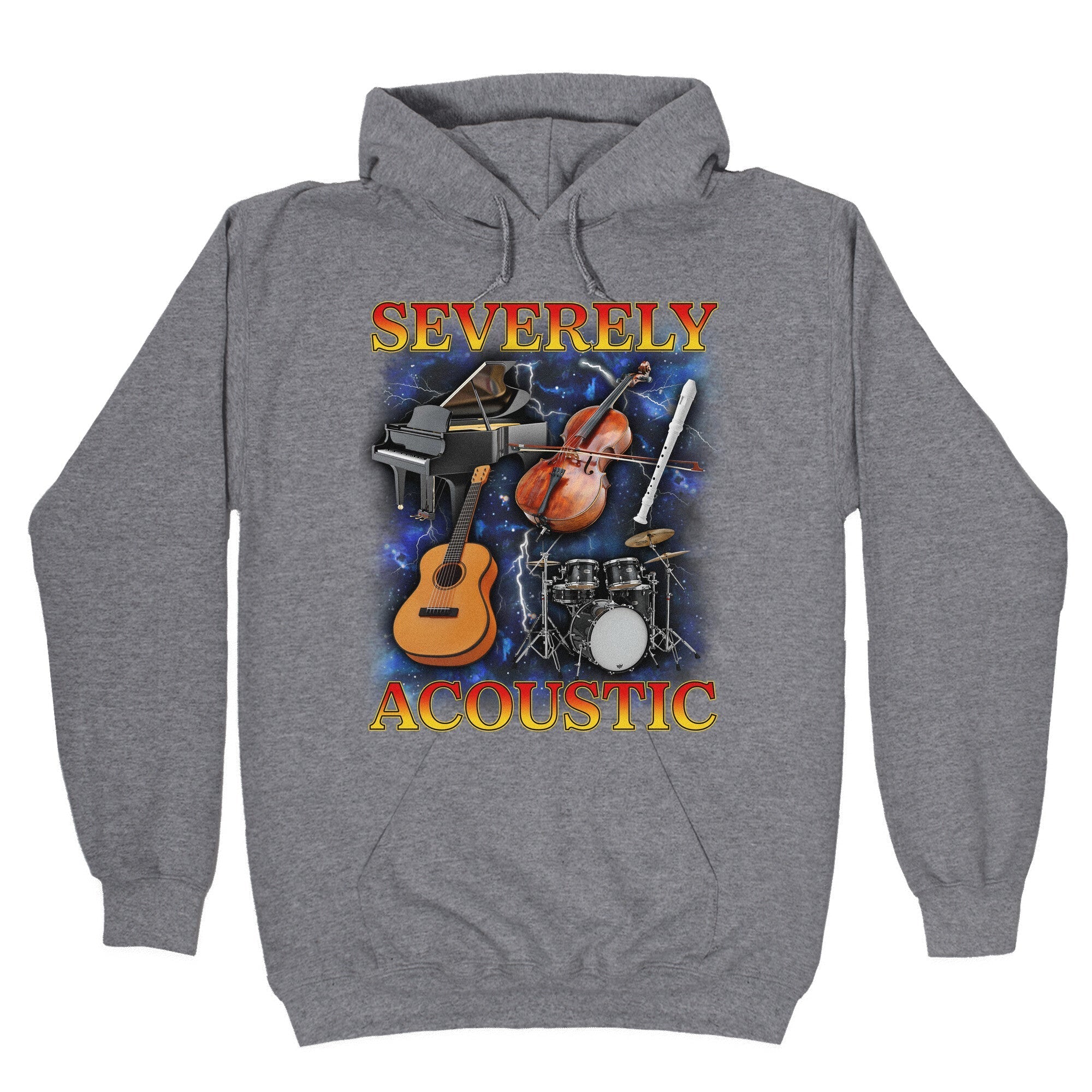 Severely Acoustic - Adult & Kids T-Shirts, Sweatshirts & Hoodies apparel design preview 1
