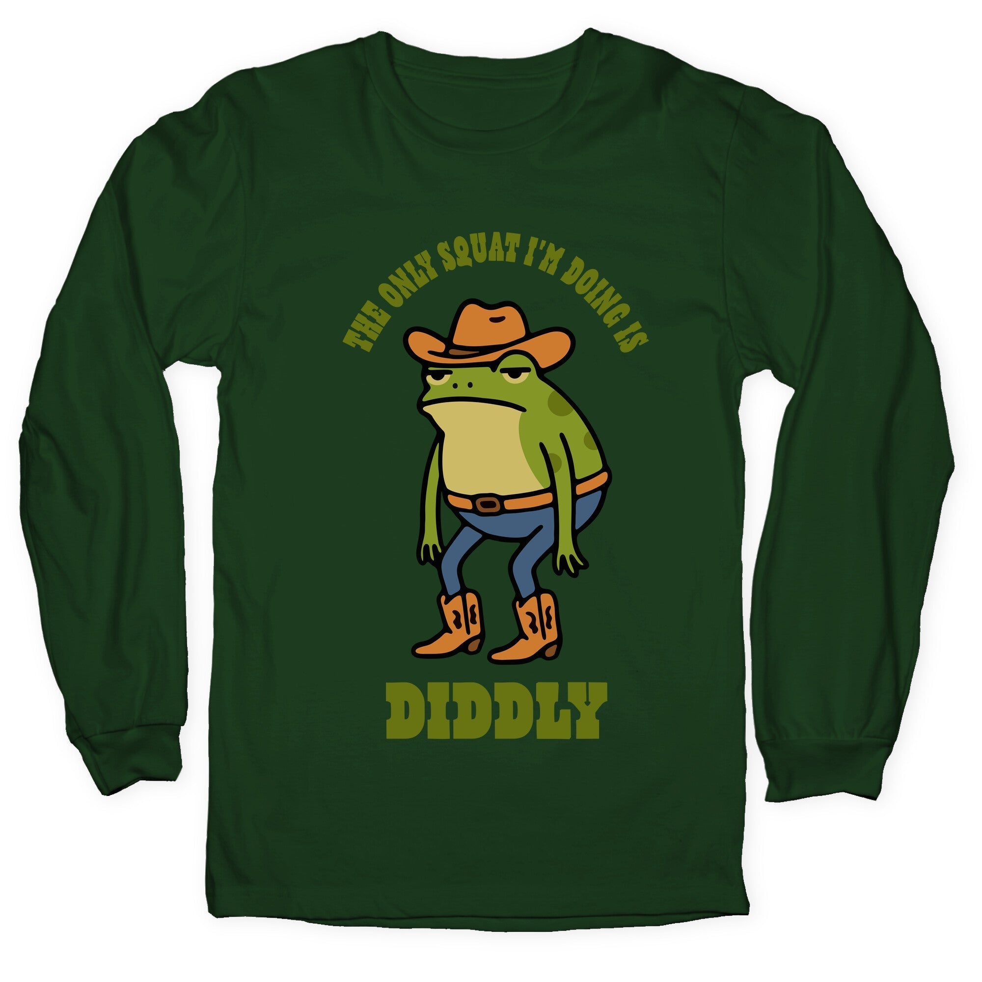 Diddly Squat Frog - Adult & Kids T-Shirts, Sweatshirts & Hoodies apparel design preview 1