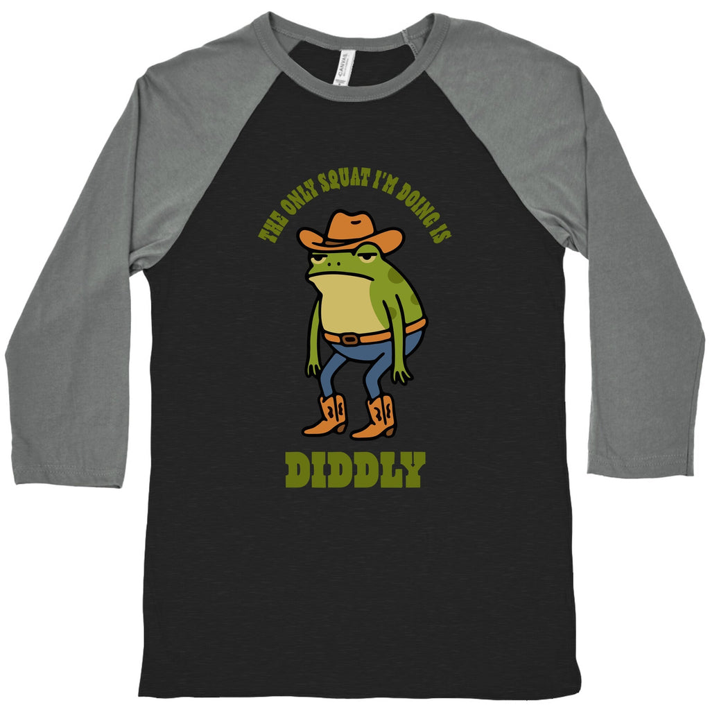 Diddly Squat Frog Baseball - Adult & Kids T-Shirts, Sweatshirts & Hoodies apparel design preview 1