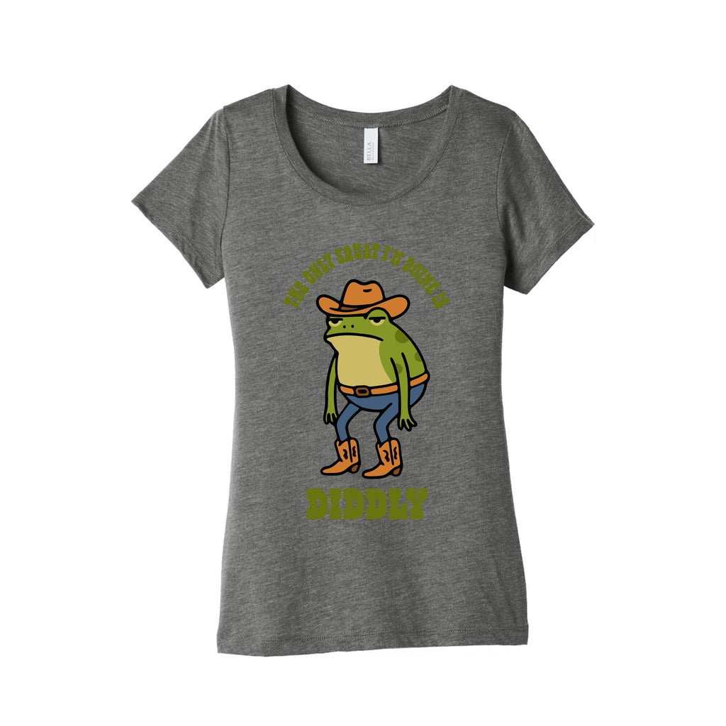 Diddly Squat Frog Womens Triblend - Adult & Kids T-Shirts, Sweatshirts & Hoodies apparel design preview 1