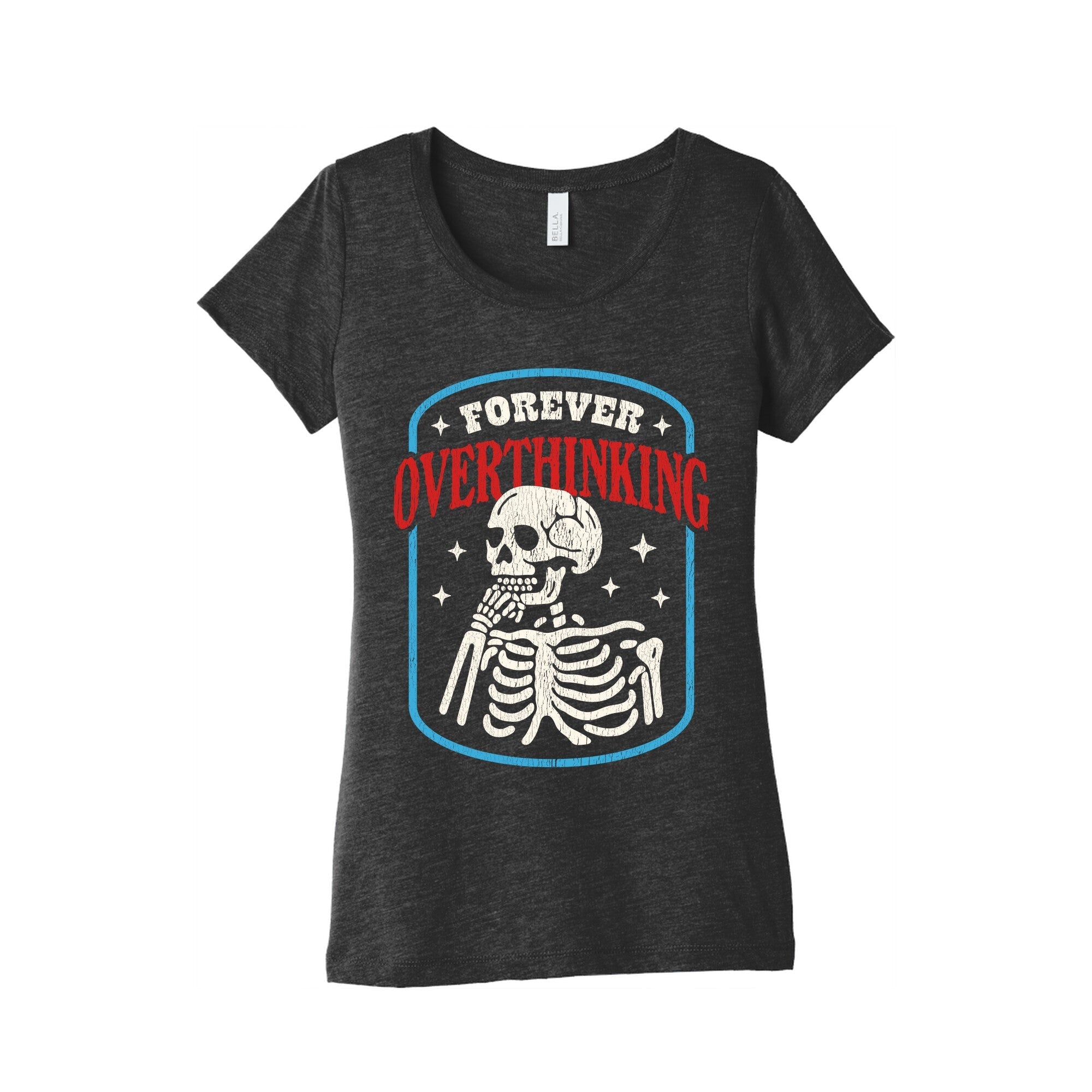Overthinking Womens Triblend - Adult & Kids T-Shirts, Sweatshirts & Hoodies apparel design preview 1