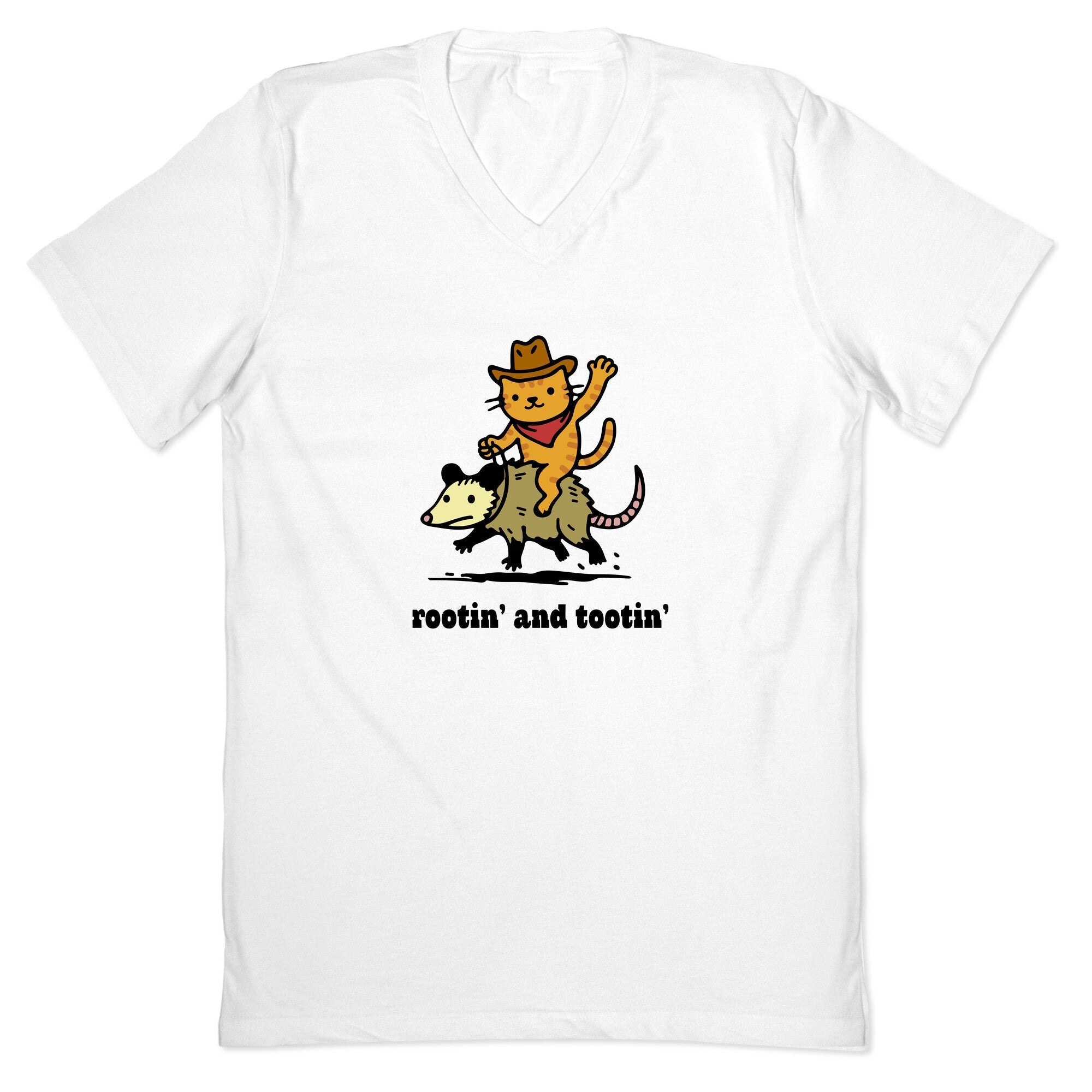 Rootin and Tootin V-Neck - Adult & Kids T-Shirts, Sweatshirts & Hoodies apparel design preview 1