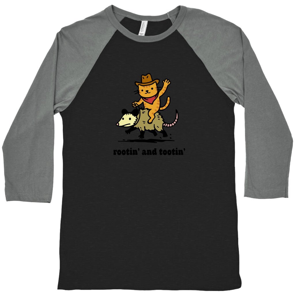 Rootin and Tootin Baseball - Adult & Kids T-Shirts, Sweatshirts & Hoodies apparel design preview 1