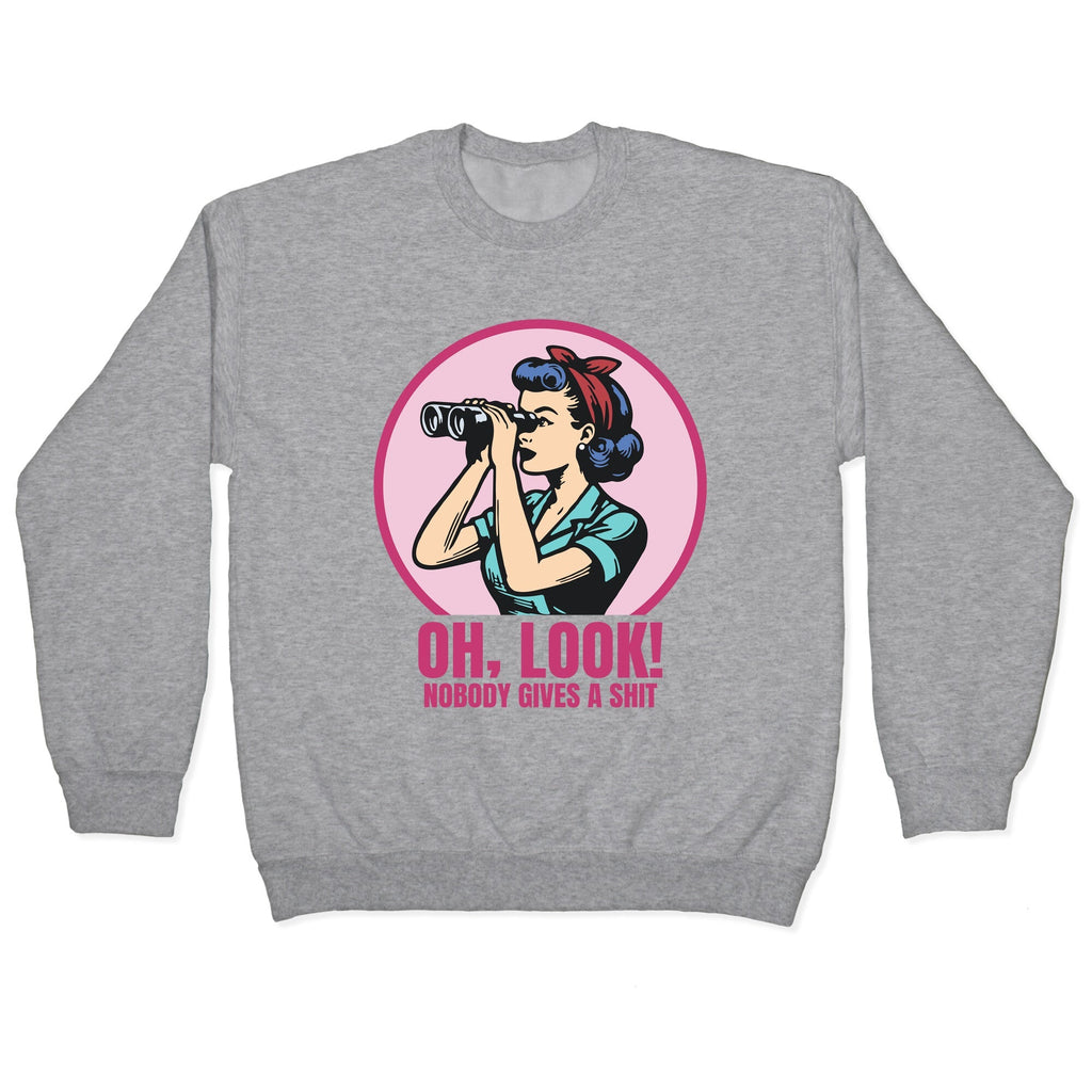Nobody Gives A Shit Crewneck - Adult & Kids T-Shirts, Sweatshirts & Hoodies apparel design preview 1