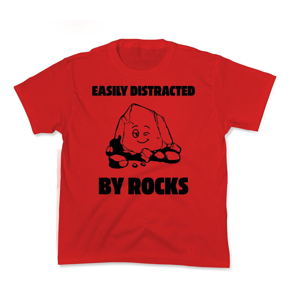 Easily Distracted By Rocks - Adult & Kids T-Shirts, Sweatshirts & Hoodies apparel design preview 1
