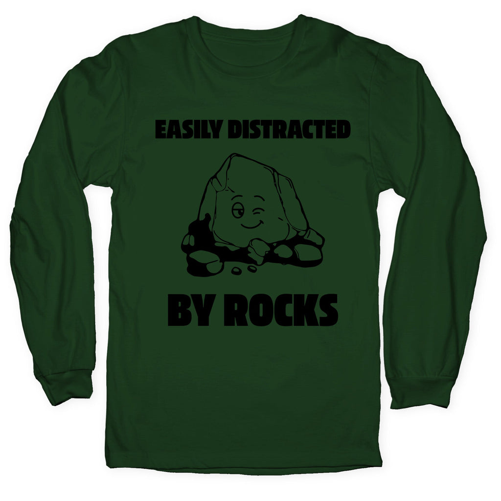 Easily Distracted By Rocks - Adult & Kids T-Shirts, Sweatshirts & Hoodies apparel design preview 1