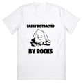 Easily Distracted By Rocks V-Neck - Adult & Kids T-Shirts, Sweatshirts & Hoodies apparel design preview 1