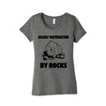 Easily Distracted By Rocks Womens Triblend - Adult & Kids T-Shirts, Sweatshirts & Hoodies apparel design preview 1