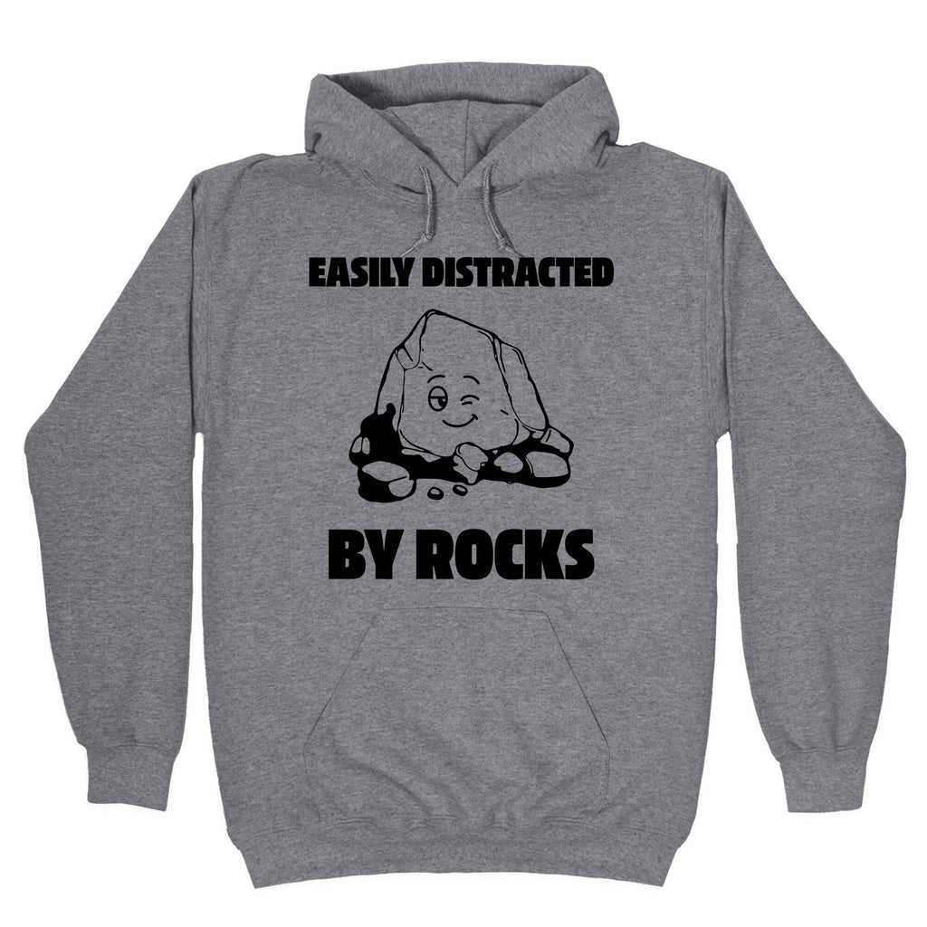 Easily Distracted By Rocks - Adult & Kids T-Shirts, Sweatshirts & Hoodies apparel design preview 1