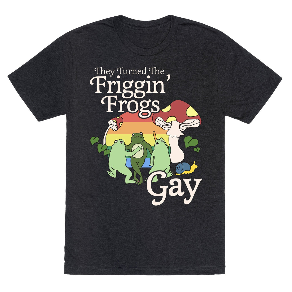 Gay Frogs Unisex Triblend - Adult & Kids T-Shirts, Sweatshirts & Hoodies apparel design preview 1