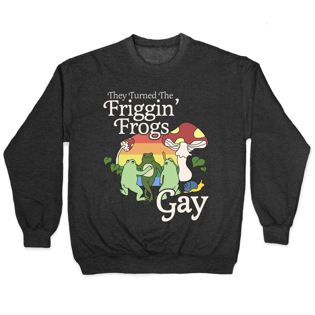 Gay Frogs Crewneck - Adult & Kids T-Shirts, Sweatshirts & Hoodies apparel design preview 1