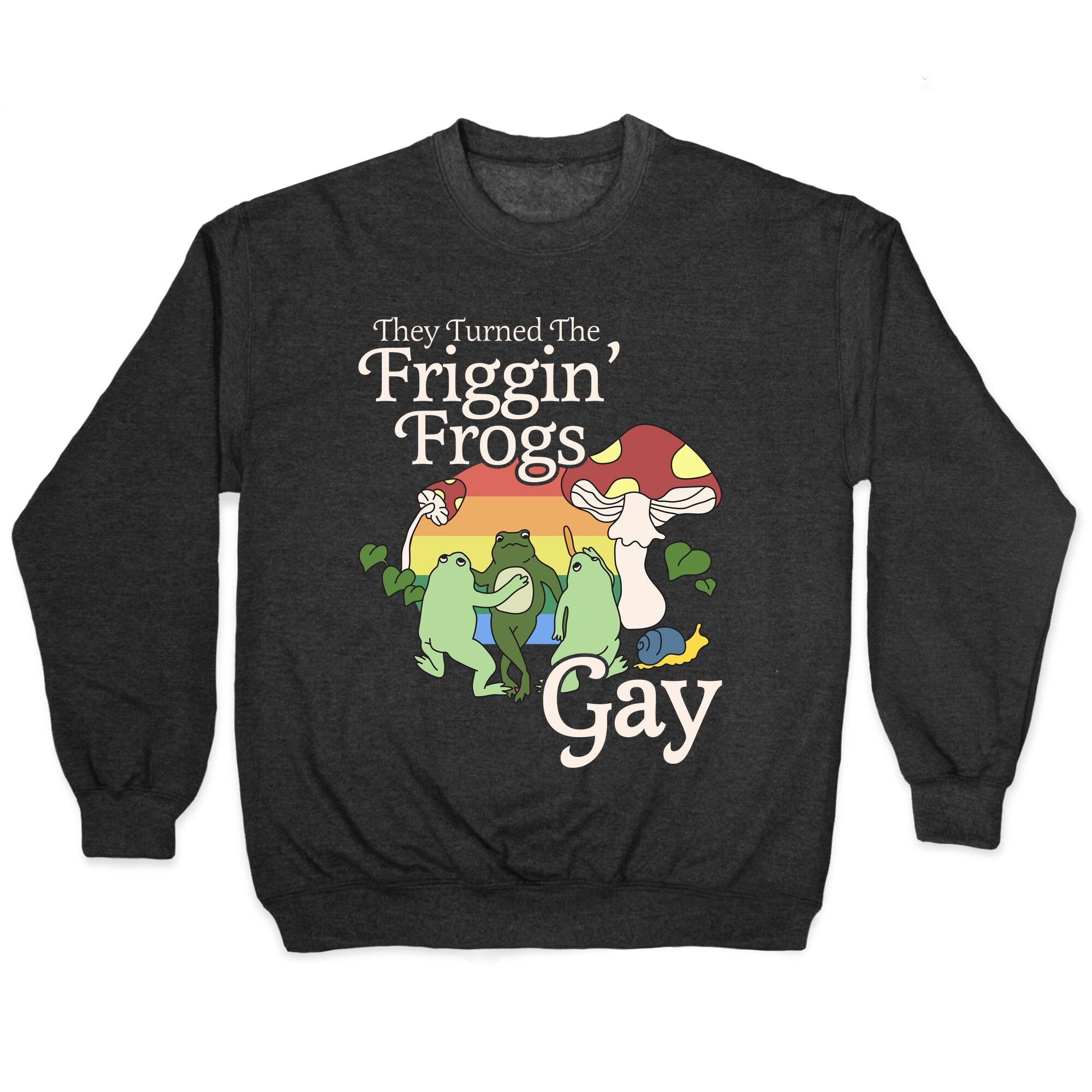Gay Frogs Crewneck - Adult & Kids T-Shirts, Sweatshirts & Hoodies apparel design preview 1