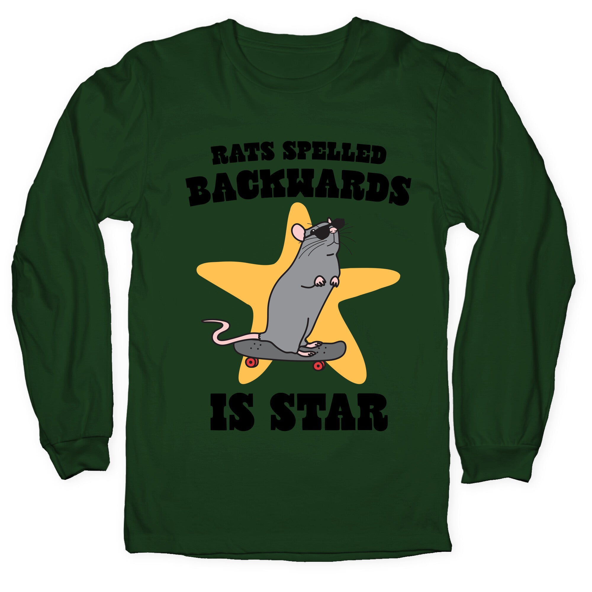 Rats Spelled Backwards is STAR - Adult & Kids T-Shirts, Sweatshirts & Hoodies apparel design preview 1