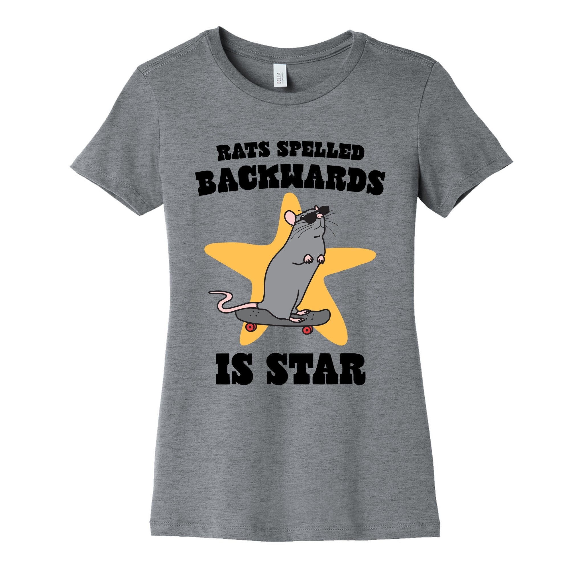 Rats Spelled Backwards is STAR Womens Cotton - Adult & Kids T-Shirts, Sweatshirts & Hoodies apparel design preview 1