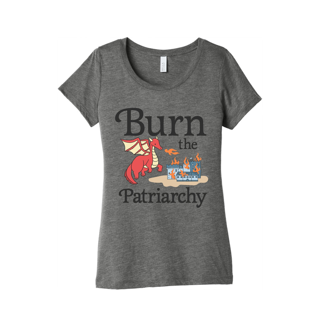 Burn the Patriarchy Womens Triblend - Adult & Kids T-Shirts, Sweatshirts & Hoodies apparel design preview 1