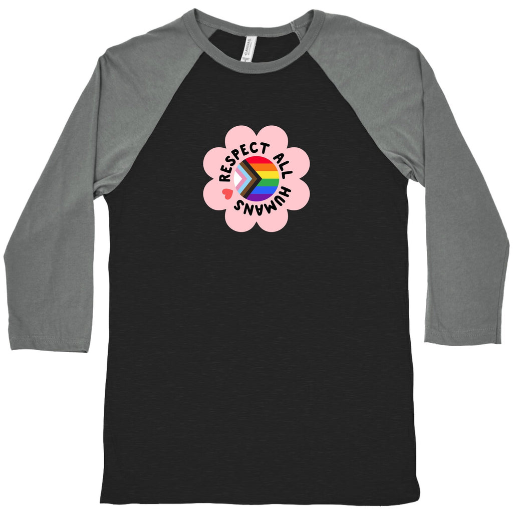 Respect All Humans Baseball - Adult & Kids T-Shirts, Sweatshirts & Hoodies apparel design preview 1