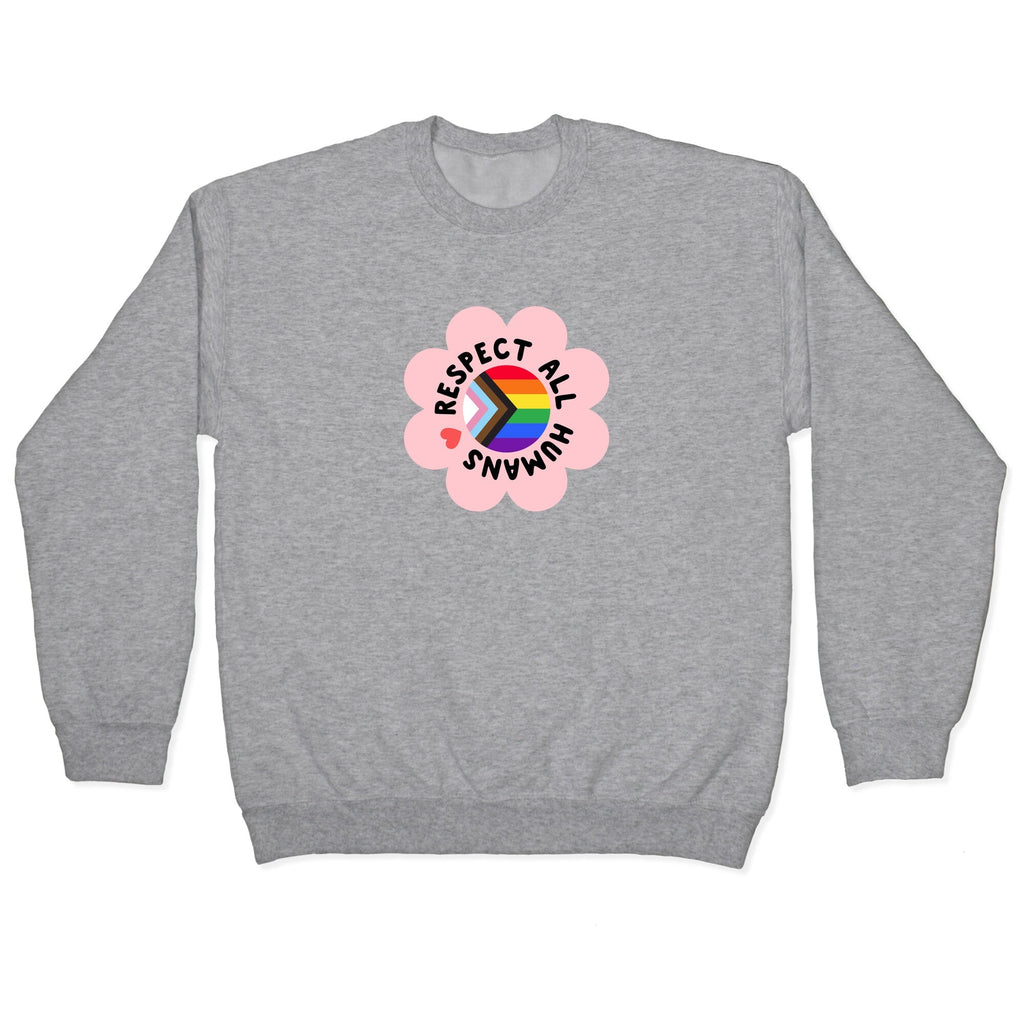 Respect All Humans Crewneck - Adult & Kids T-Shirts, Sweatshirts & Hoodies apparel design preview 1