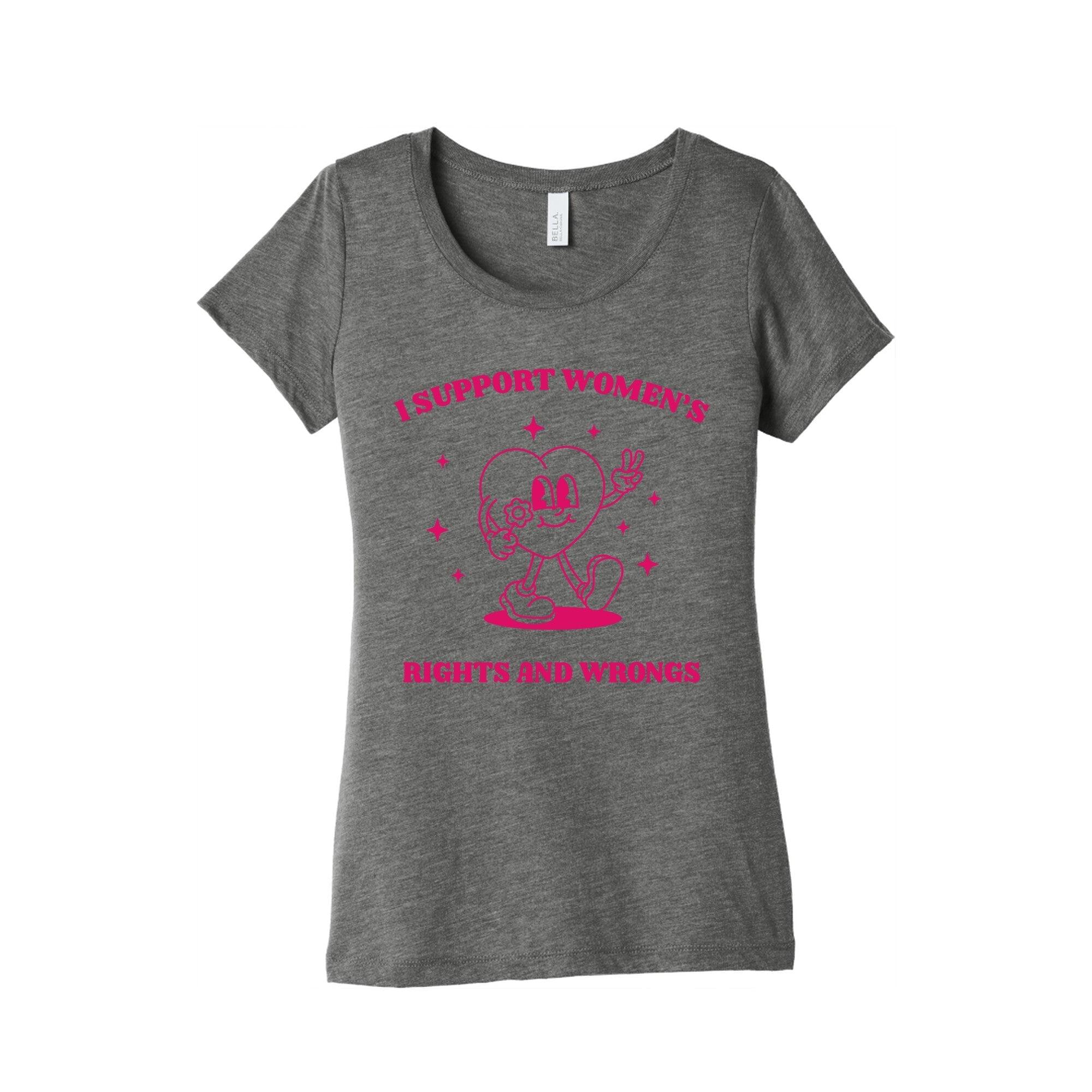 I Support Womens Rights And Wrongs Triblend - Adult & Kids T-Shirts, Sweatshirts & Hoodies apparel design preview 1