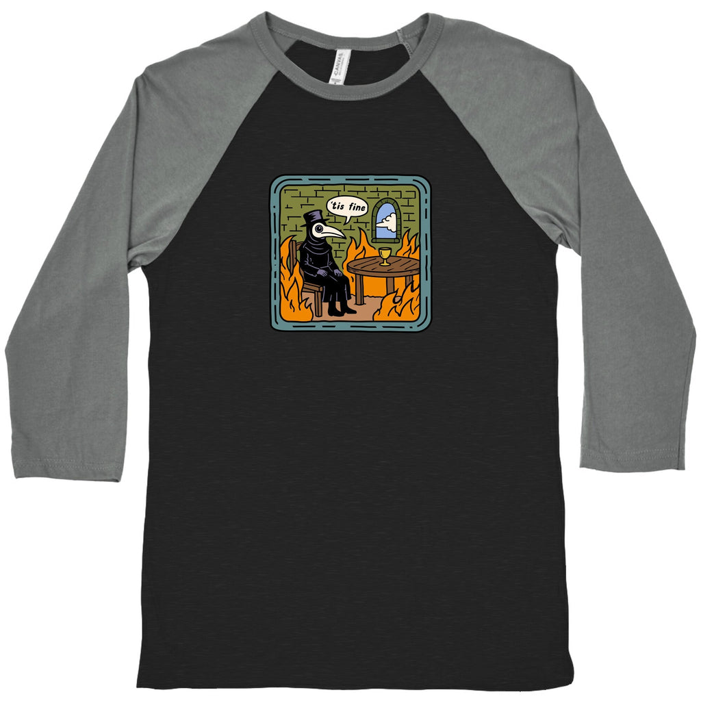 Tis Fine Baseball - Adult & Kids T-Shirts, Sweatshirts & Hoodies apparel design preview 1
