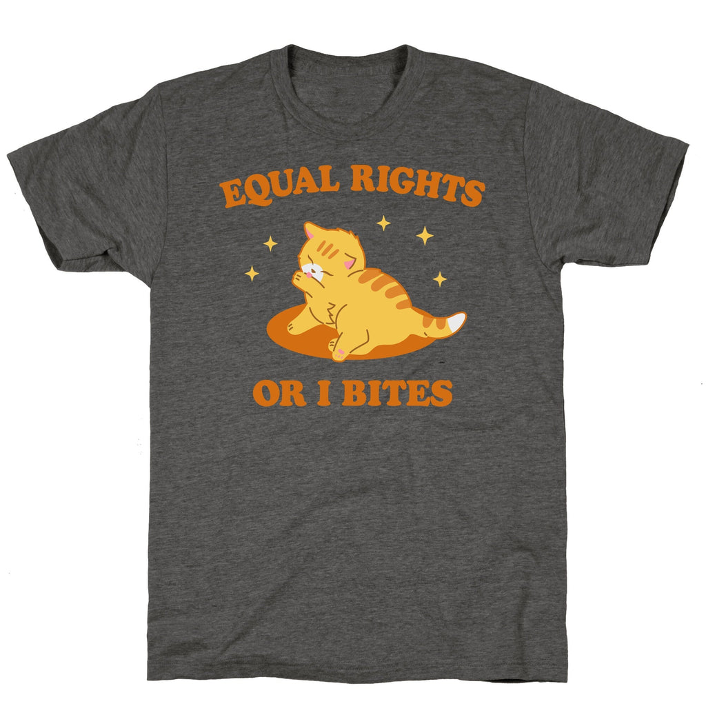 Equal Rights or I Bites Unisex Triblend - Adult & Kids T-Shirts, Sweatshirts & Hoodies apparel design preview 1