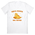 Equal Rights or I Bites V-Neck - Adult & Kids T-Shirts, Sweatshirts & Hoodies apparel design preview 1