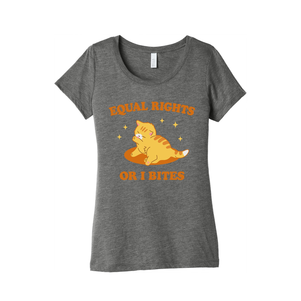 Equal Rights or I Bites Womens Triblend - Adult & Kids T-Shirts, Sweatshirts & Hoodies apparel design preview 1
