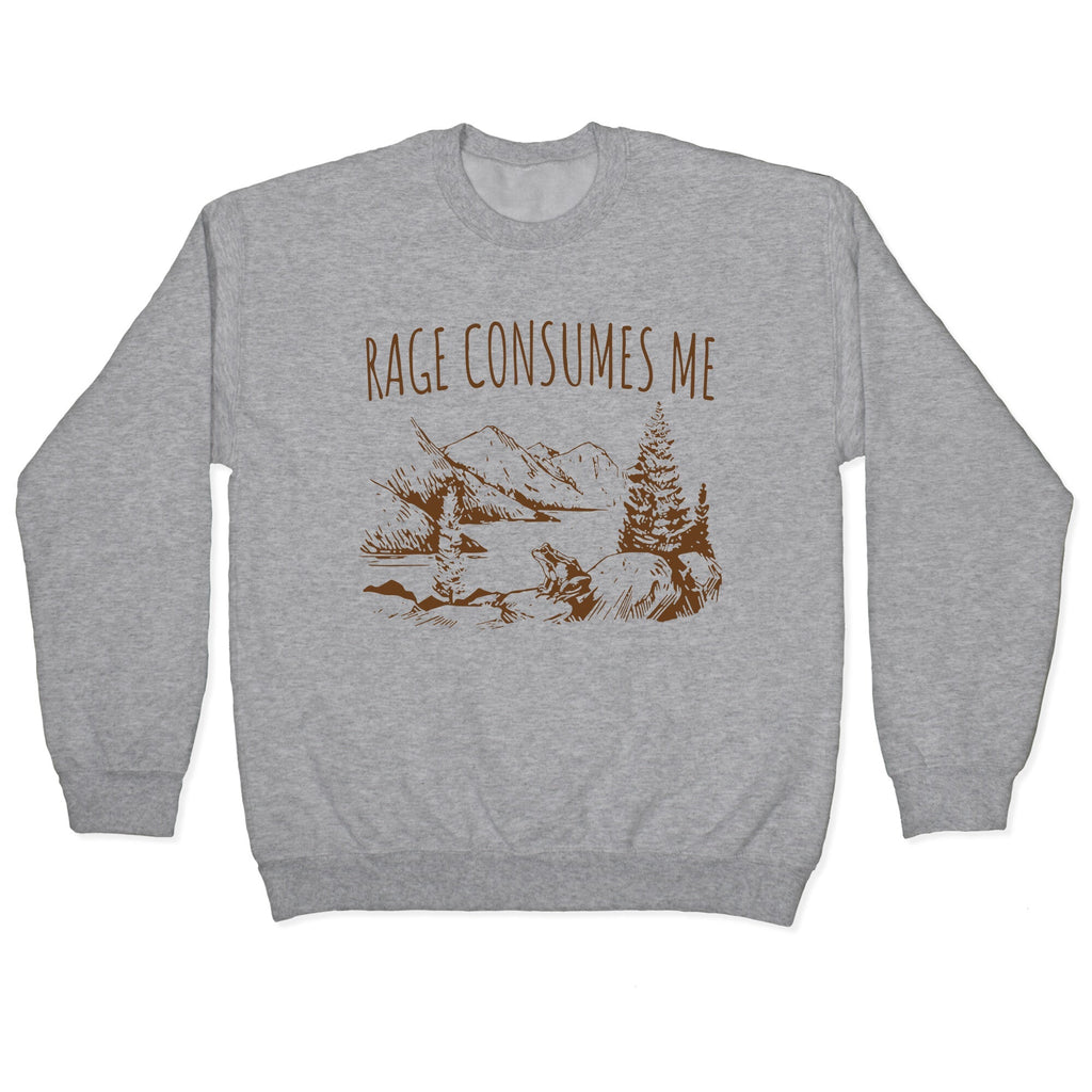 Rage Consumes Me Crewneck - Adult & Kids T-Shirts, Sweatshirts & Hoodies apparel design preview 1