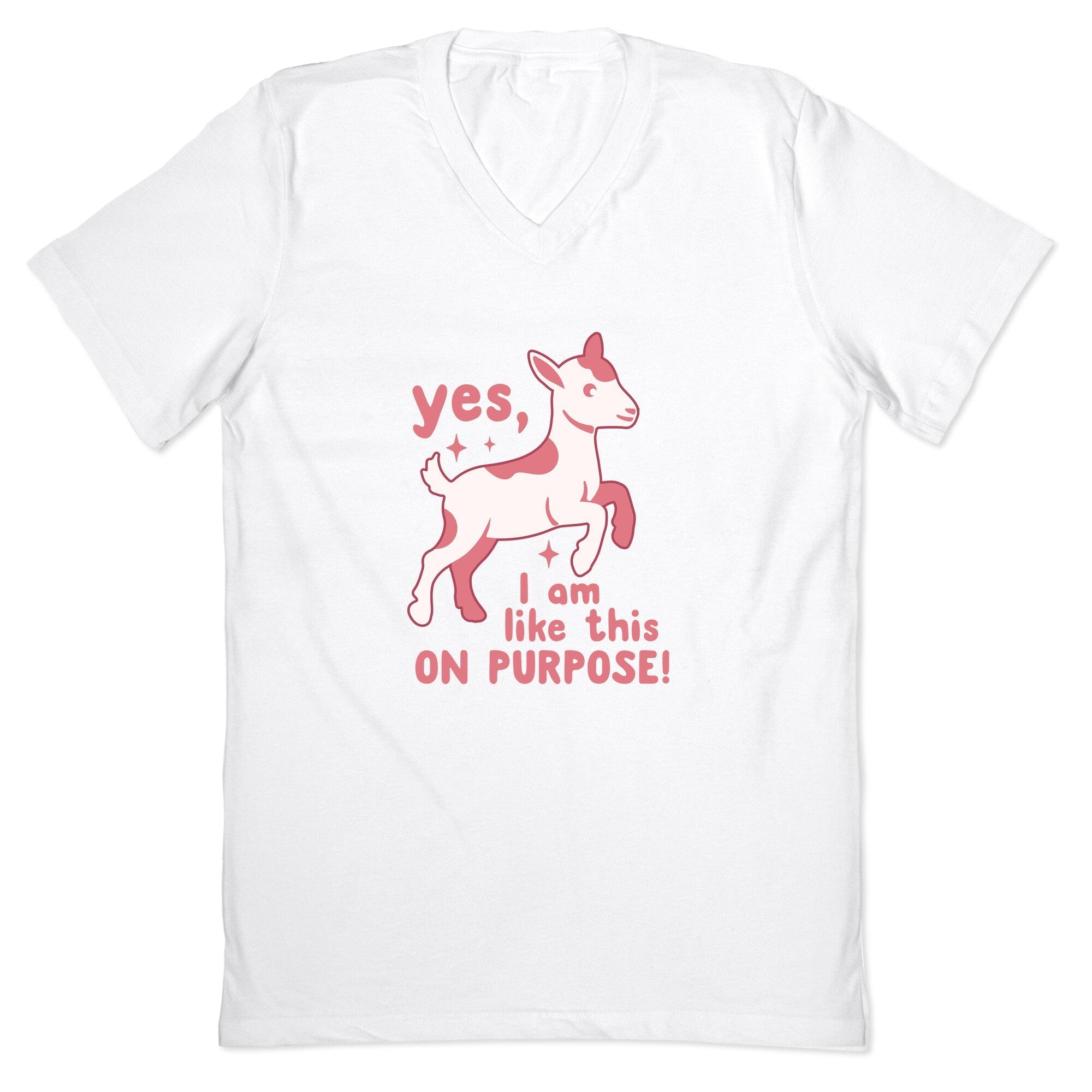 Yes I Am Like This On Purpose V-Neck - Adult & Kids T-Shirts, Sweatshirts & Hoodies apparel design preview 1