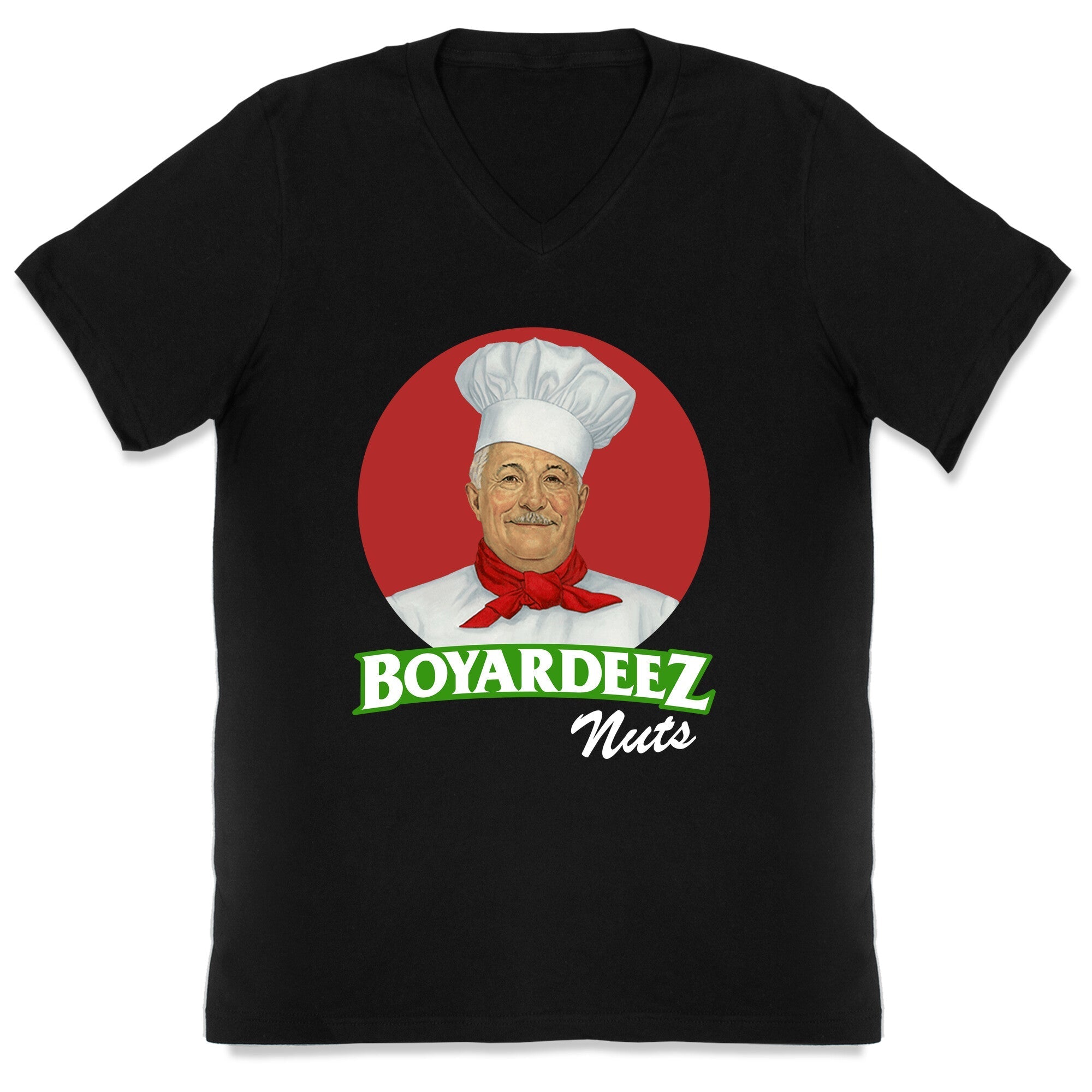 Boyardeez Nuts V-Neck - Adult & Kids T-Shirts, Sweatshirts & Hoodies apparel design preview 1