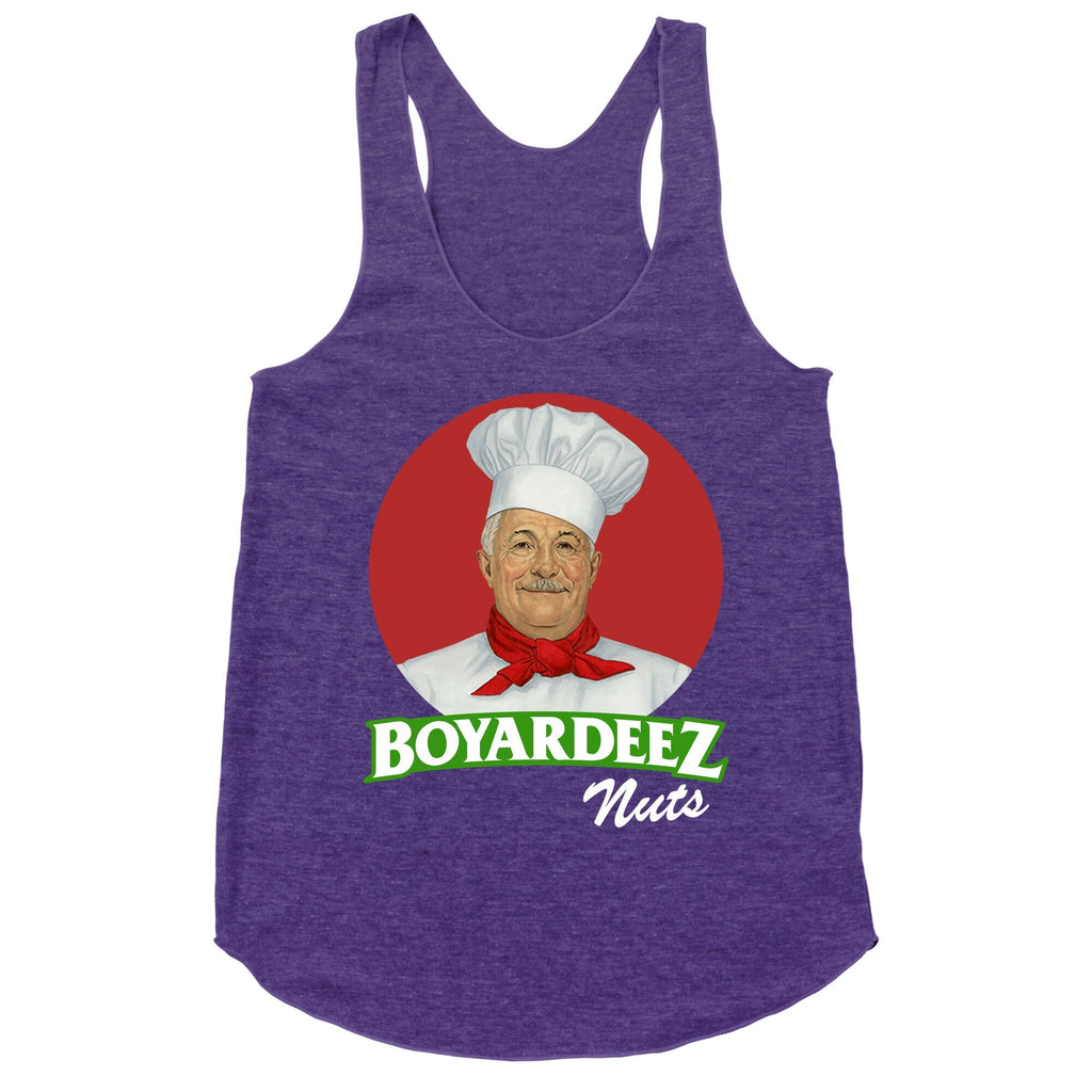 Boyardeez Nuts Racerback Tank - Adult & Kids T-Shirts, Sweatshirts & Hoodies apparel design preview 1