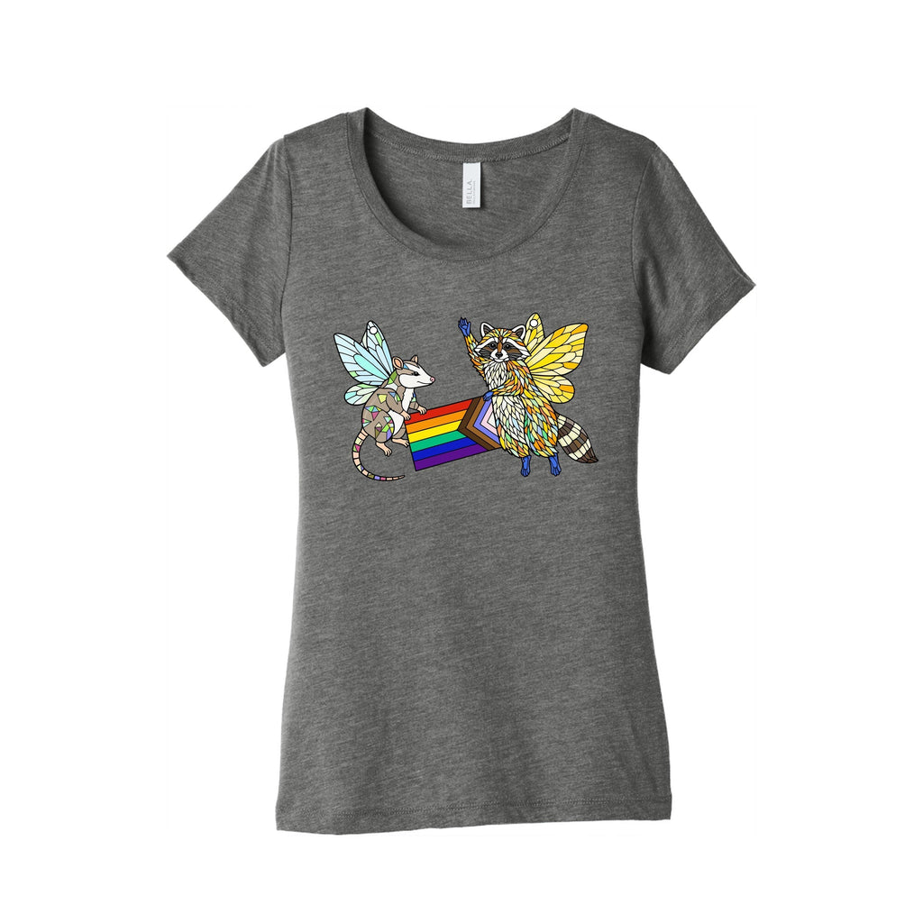 LGBTQ Fairies Womens Triblend - Adult & Kids T-Shirts, Sweatshirts & Hoodies apparel design preview 1