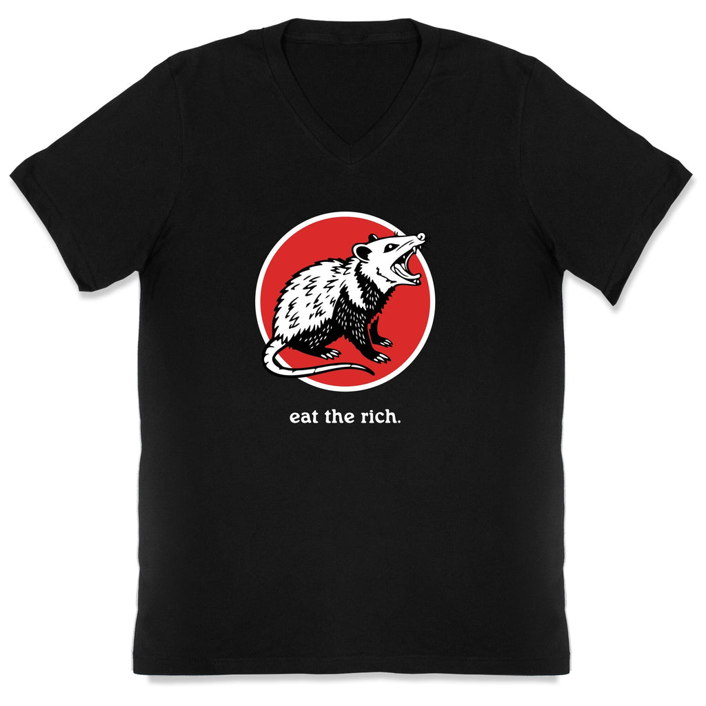 Eat The Rich V-Neck - Adult & Kids T-Shirts, Sweatshirts & Hoodies apparel design preview 1