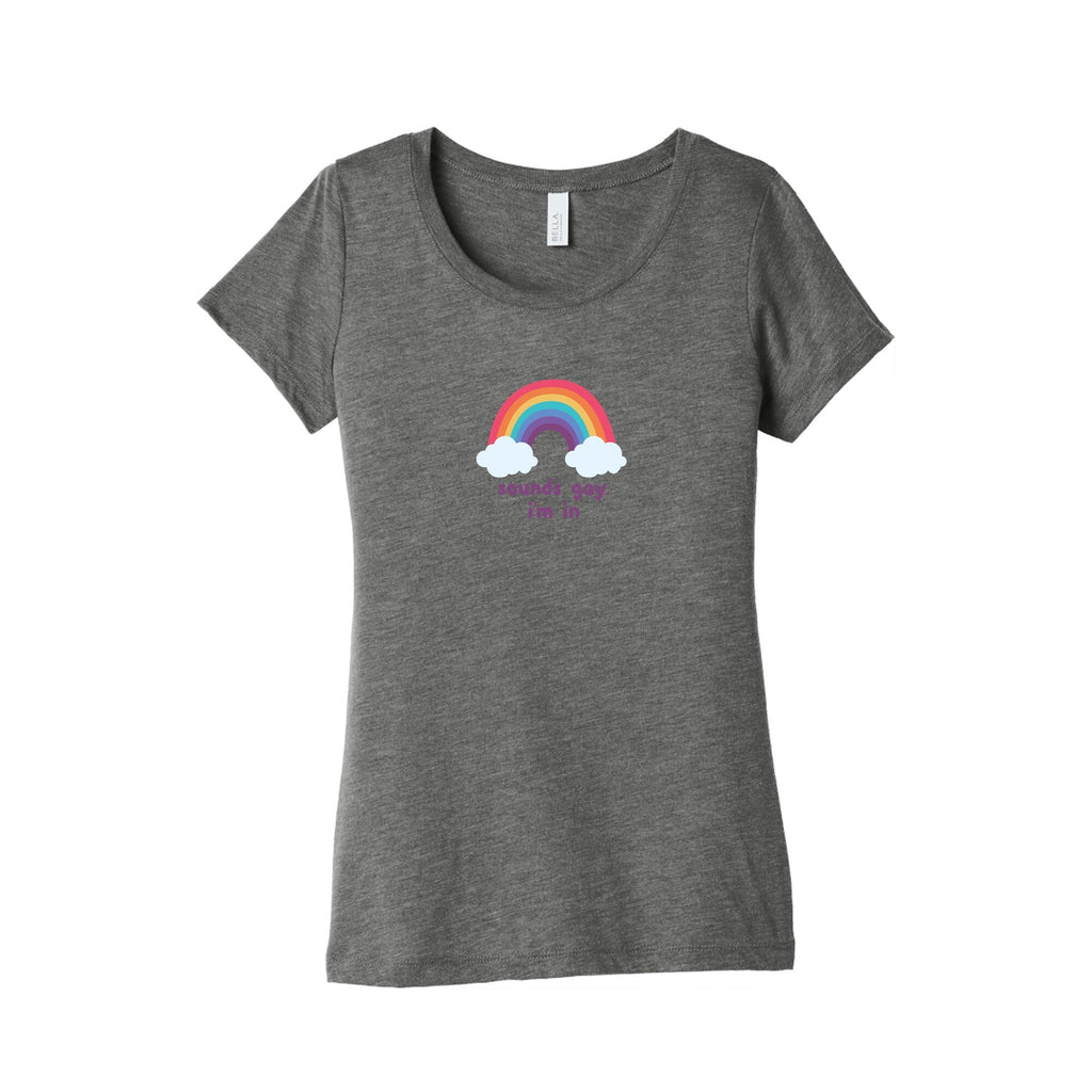 Sounds Gay, Im In Womens Triblend - Adult & Kids T-Shirts, Sweatshirts & Hoodies apparel design preview 1
