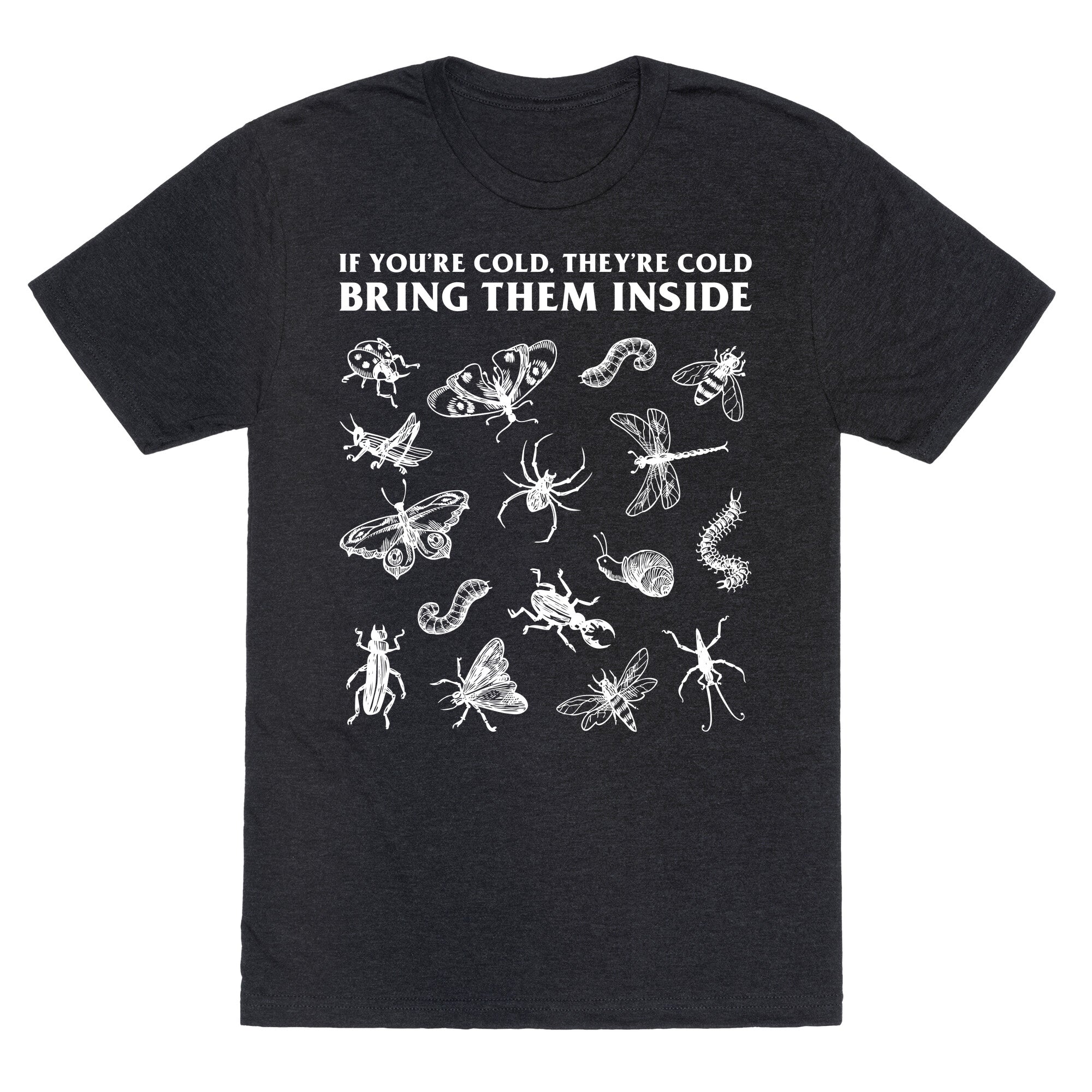 Bring Them Bugs Inside Unisex Triblend - Adult & Kids T-Shirts, Sweatshirts & Hoodies apparel design preview 1