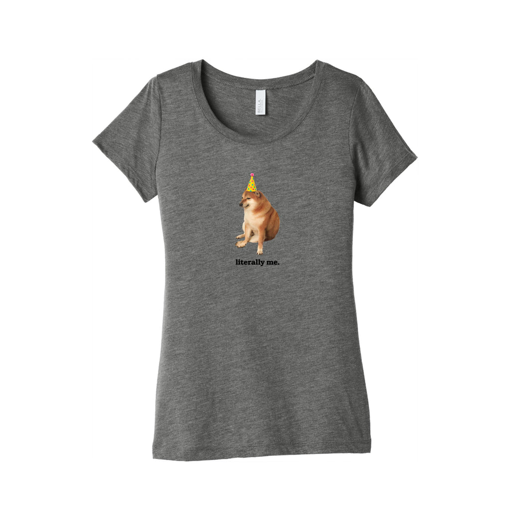 Literally Me Womens Triblend - Adult & Kids T-Shirts, Sweatshirts & Hoodies apparel design preview 1