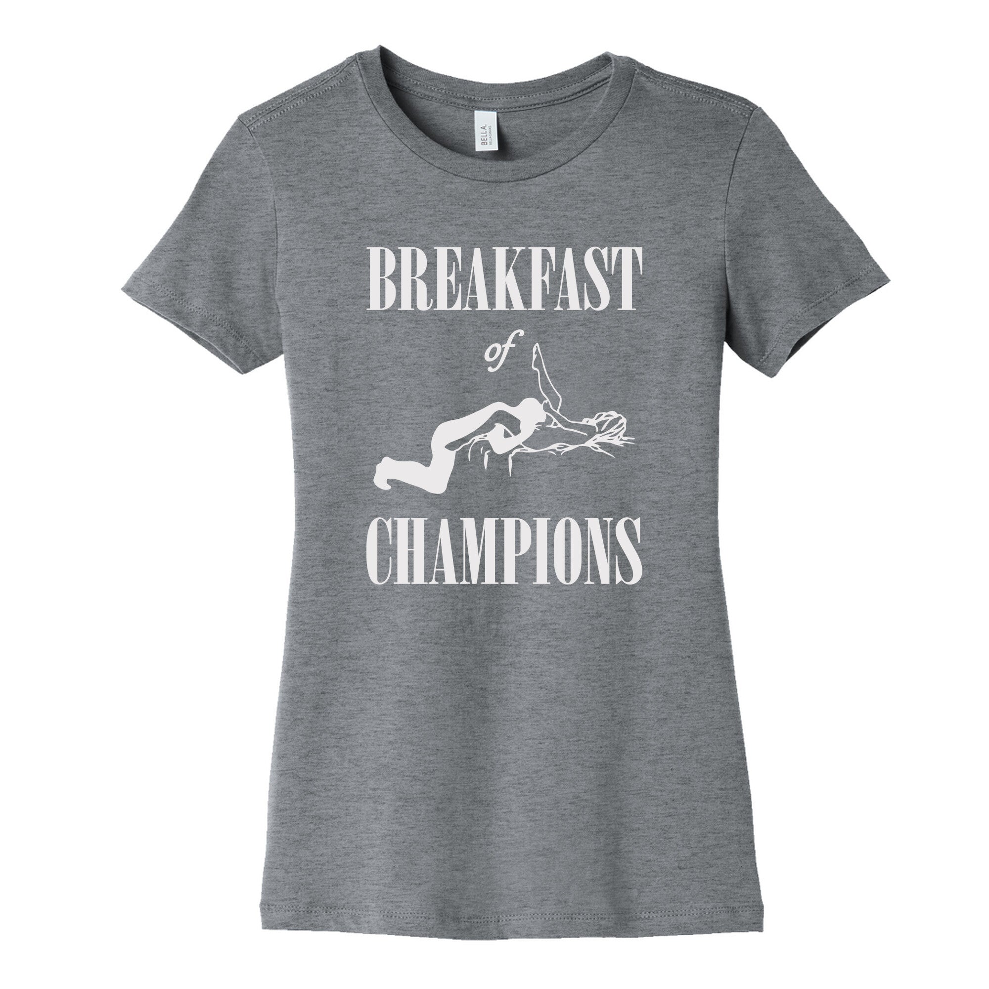 Breakfast Of Champnions Womens Cotton - Adult & Kids T-Shirts, Sweatshirts & Hoodies apparel design preview 1