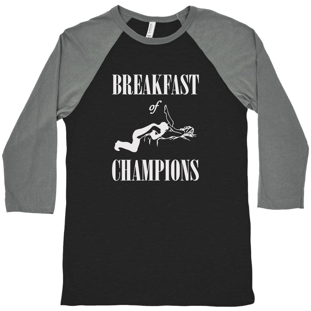 Breakfast Of Champnions Baseball - Adult & Kids T-Shirts, Sweatshirts & Hoodies apparel design preview 1