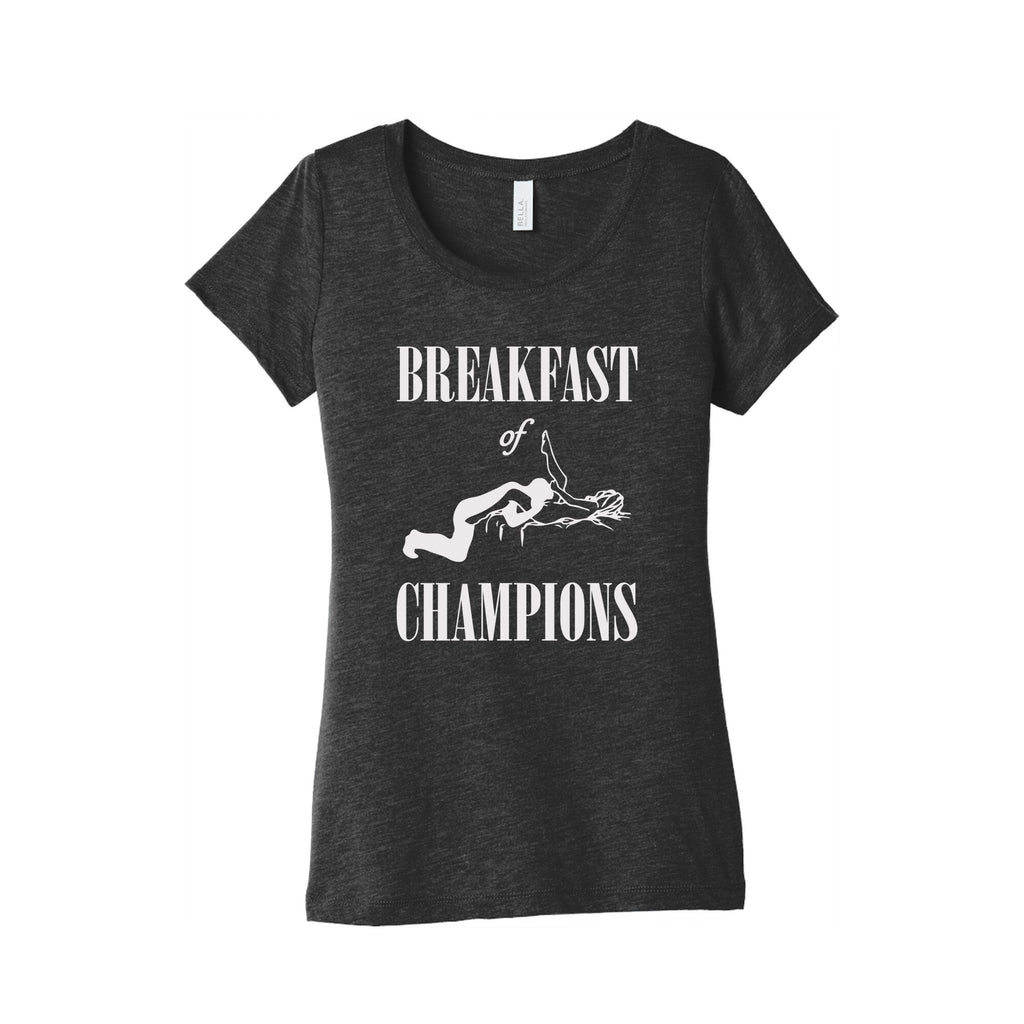 Breakfast Of Champnions Womens Triblend - Adult & Kids T-Shirts, Sweatshirts & Hoodies apparel design preview 1