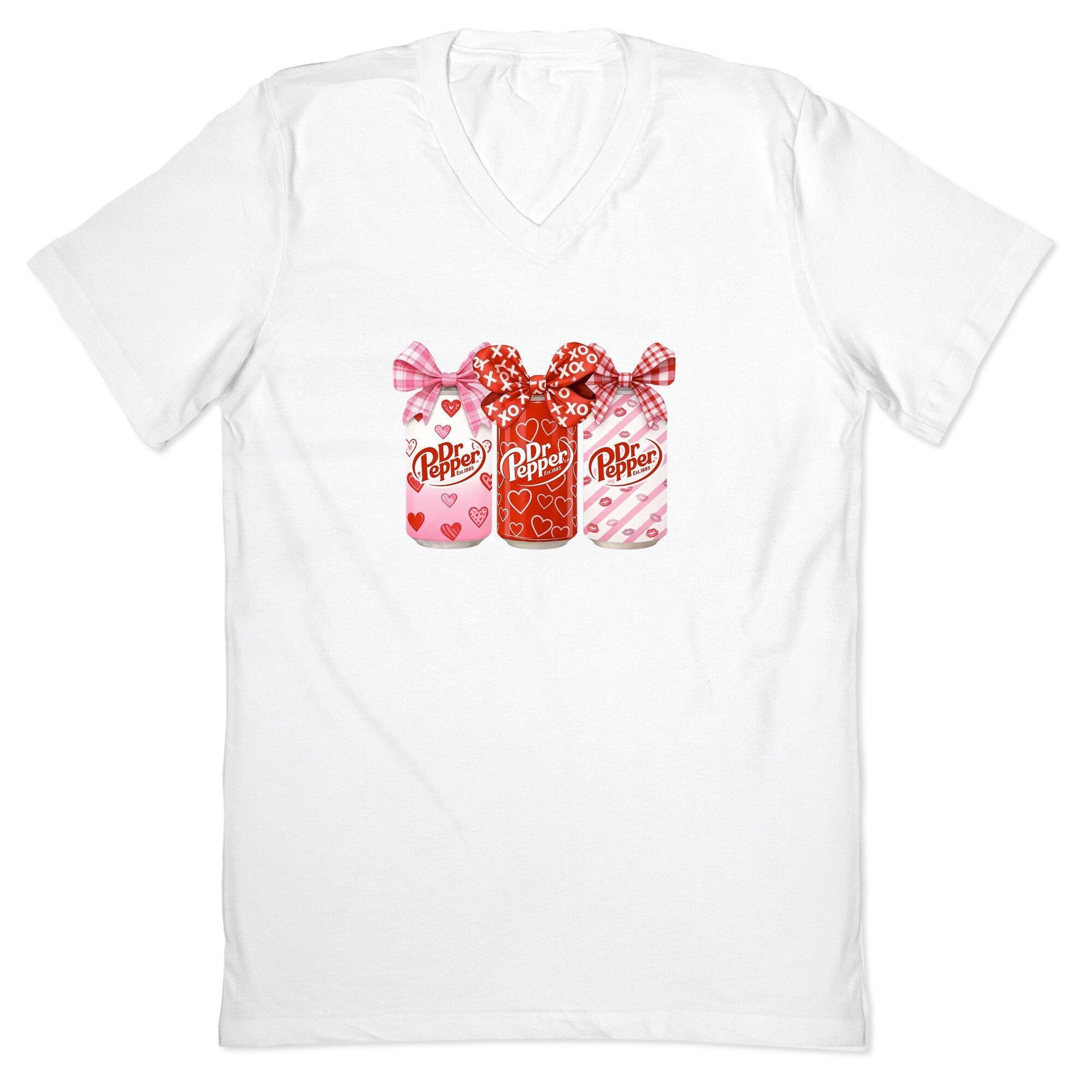 Dr. Pepper Valentine V-Neck - Adult & Kids T-Shirts, Sweatshirts & Hoodies apparel design preview 1