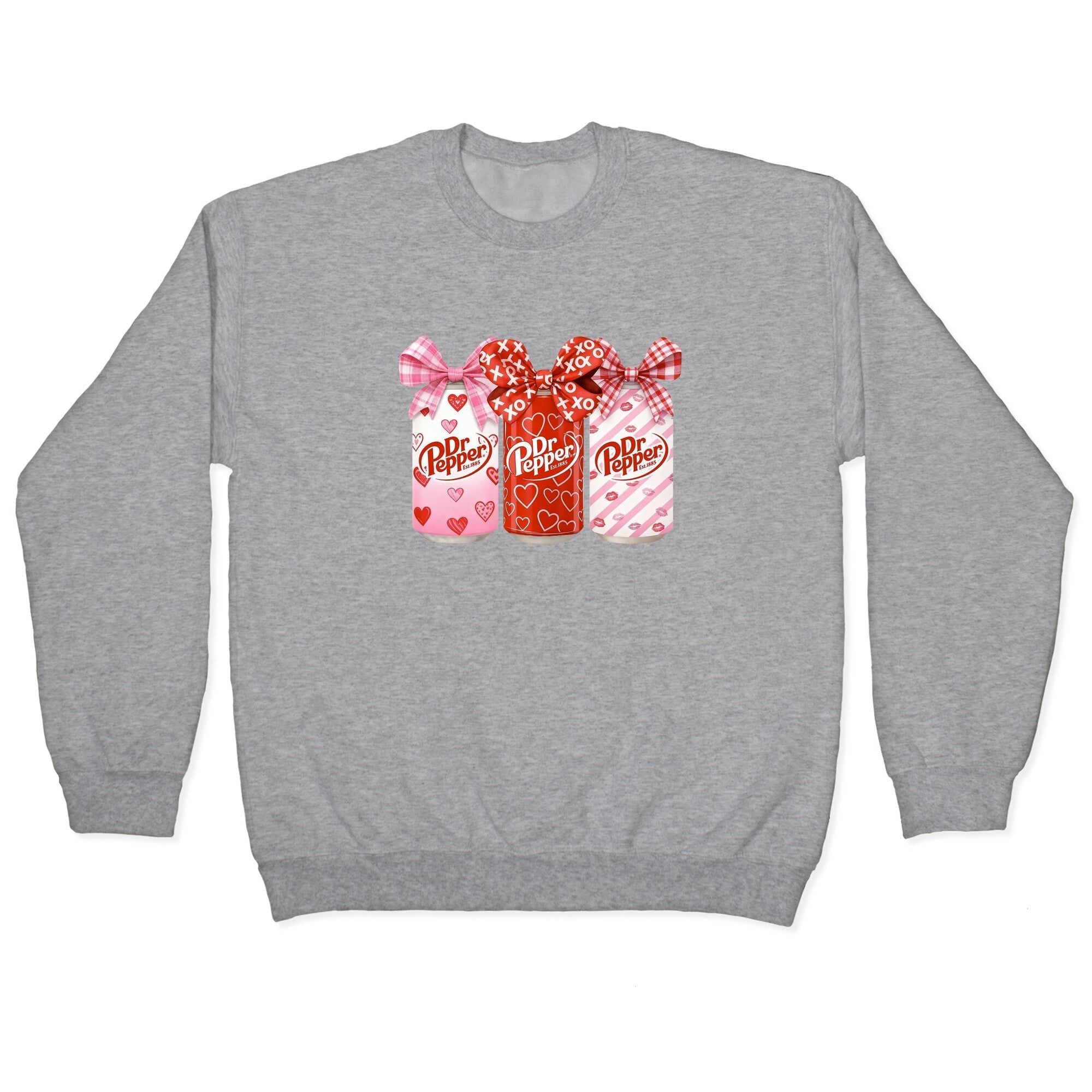 Dr. Pepper Valentine Crewneck - Adult & Kids T-Shirts, Sweatshirts & Hoodies apparel design preview 1