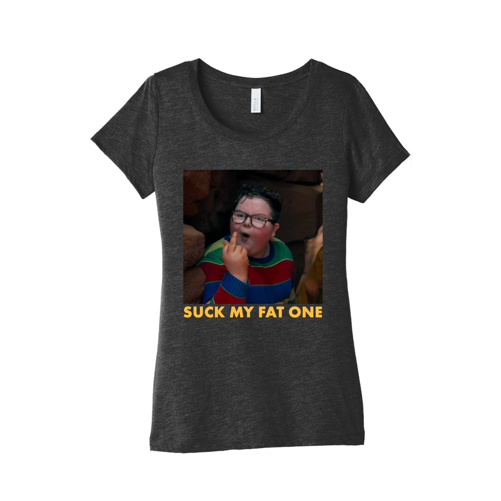 Suck My Fat One Womens Triblend - Adult & Kids T-Shirts, Sweatshirts & Hoodies apparel design preview 1