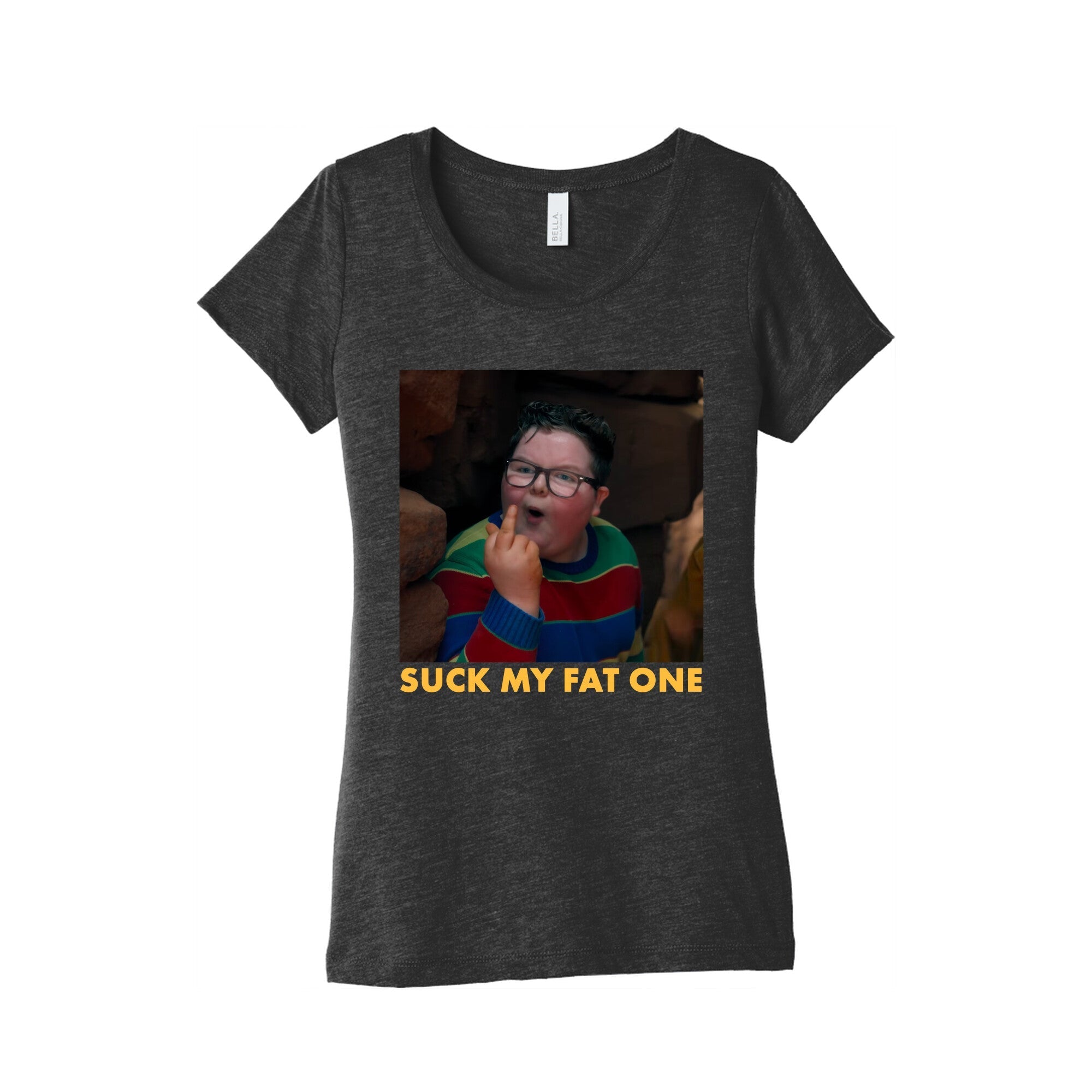 Suck My Fat One Womens Triblend - Adult & Kids T-Shirts, Sweatshirts & Hoodies apparel design preview 1