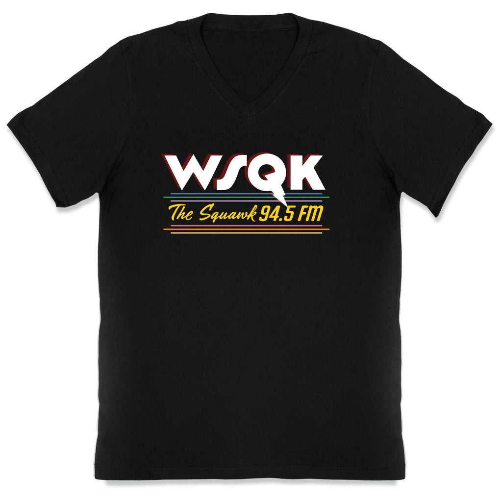 WSQK The Squawk V-Neck - Adult & Kids T-Shirts, Sweatshirts & Hoodies apparel design preview 1