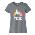Protect The Dolls Unicorn Womens Cotton - Adult & Kids T-Shirts, Sweatshirts & Hoodies apparel design preview 1