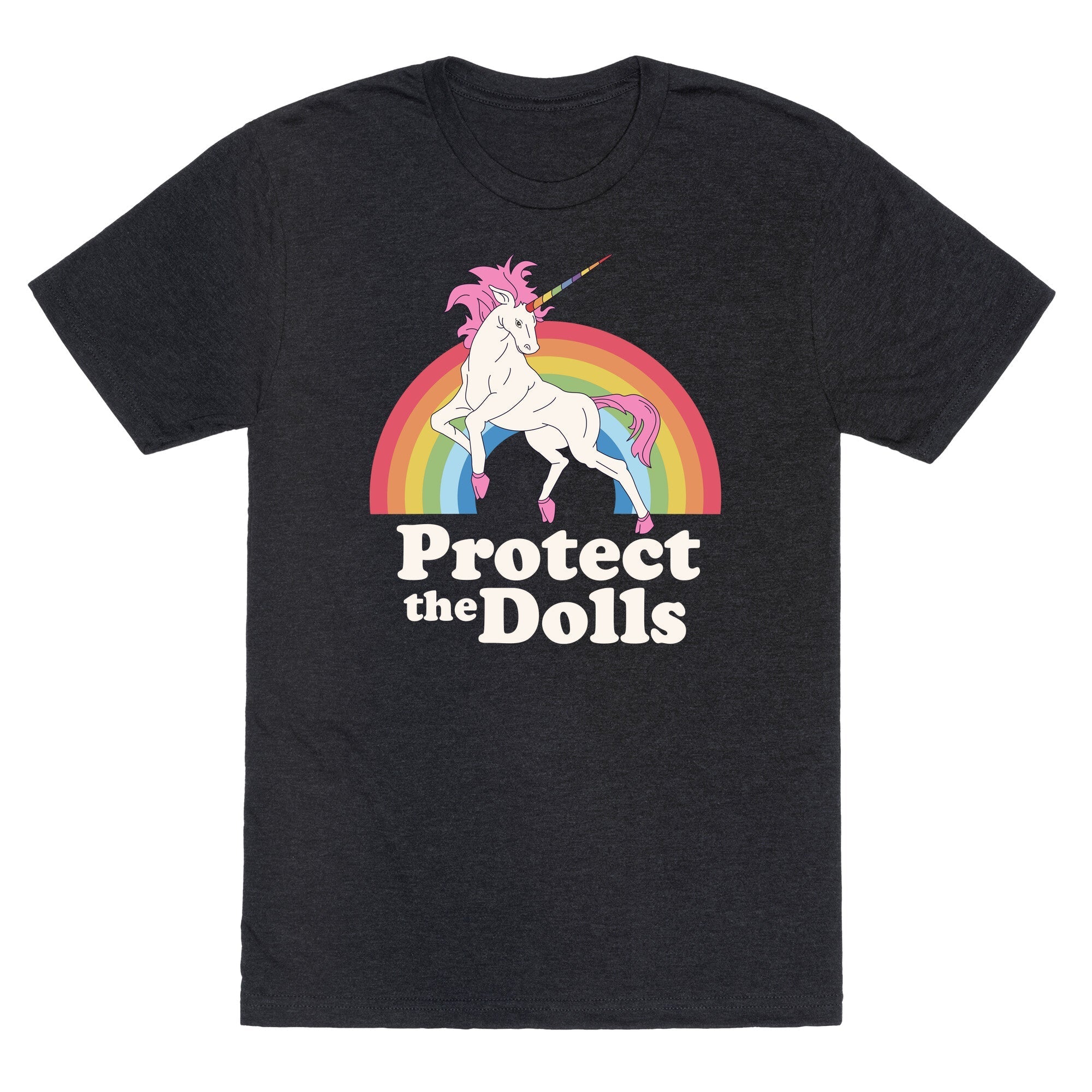 Protect The Dolls Unicorn Unisex Triblend - Adult & Kids T-Shirts, Sweatshirts & Hoodies apparel design preview 1
