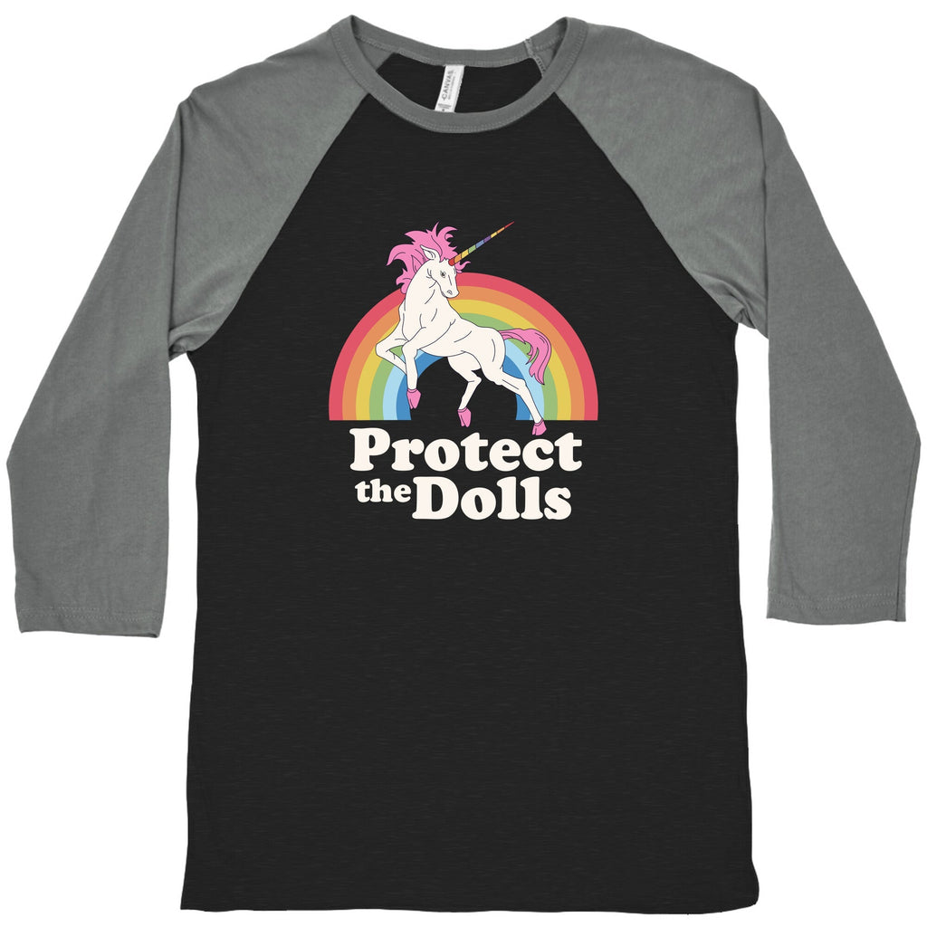 Protect The Dolls Unicorn Baseball - Adult & Kids T-Shirts, Sweatshirts & Hoodies apparel design preview 1