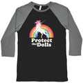 Protect The Dolls Unicorn Baseball - Adult & Kids T-Shirts, Sweatshirts & Hoodies apparel design preview 1