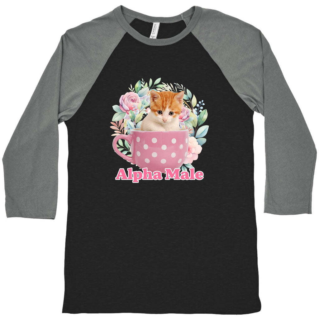 Alpha Male Kitten Baseball - Adult & Kids T-Shirts, Sweatshirts & Hoodies apparel design preview 1